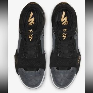 Grey and black Jordans Zoom air